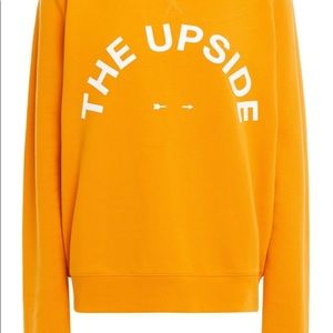 The Upside Printed French cotton-terry sweatshirt